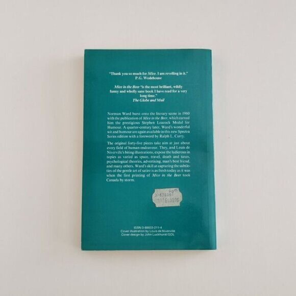 1986 Mice in the Beer by Norman Ward, Stephen Leacock Humor Medal Winner Canlit - Picture 4 of 8